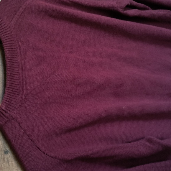 Tommy Hilfiger Maroon Crew Neck H Knit Sweater Sz Large Men - Picture 12 of 16